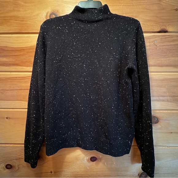 LOFT Black and White Turtleneck Sweater Super Comfy Size M NWOT - Picture 7 of 10